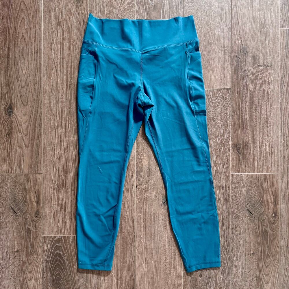 Members Mark Leggings Everyday High Rise Ankle Length Bundle of 2 Pink Teal XL - Picture 10 of 11